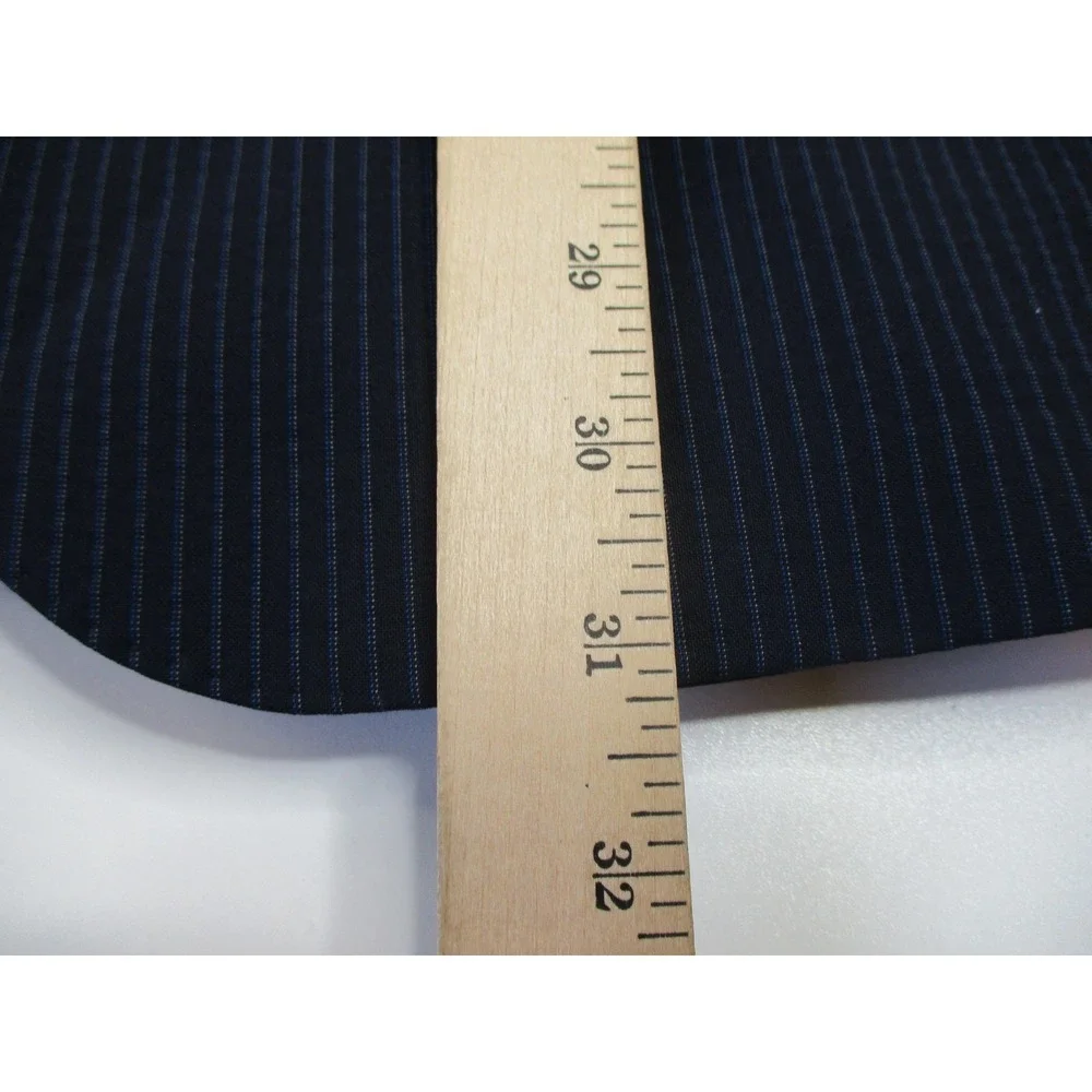 Hugo Boss Blazer Mens 42R Navy Pinstripe Wool Blend Stretch 2 Button Sport Coat